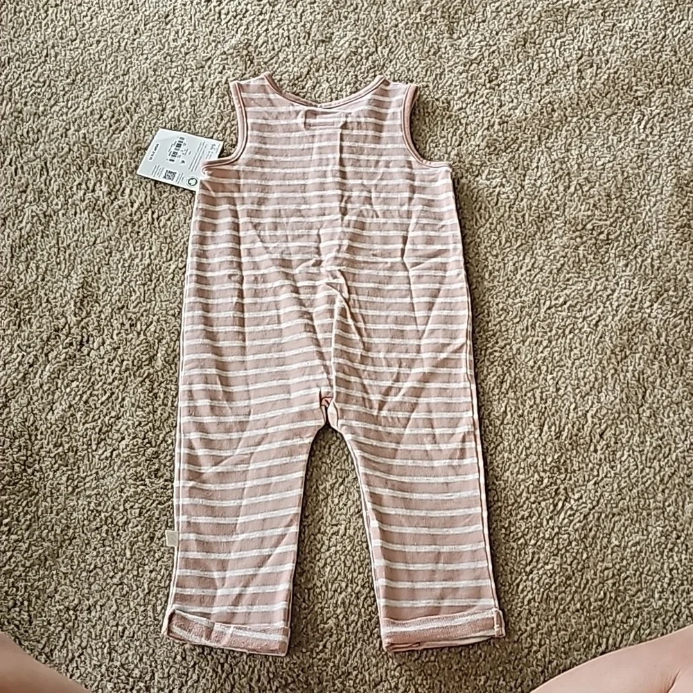 Little Plant Organic Striped Sleeveless Jumper 9 Months